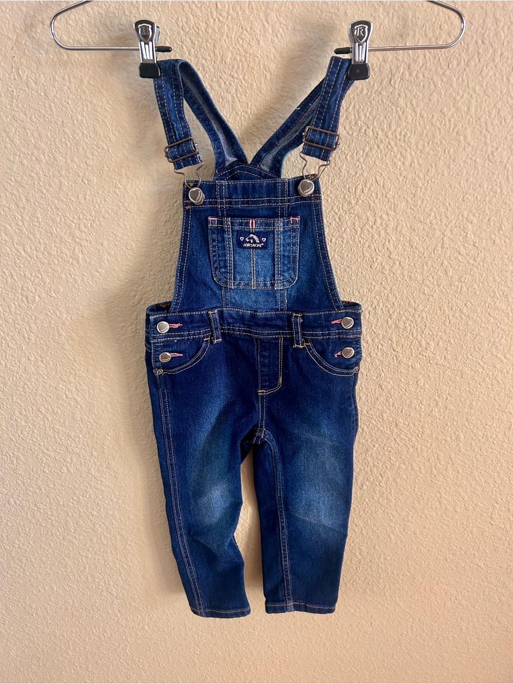 Jordache Dark Blue Denim Overalls 2T